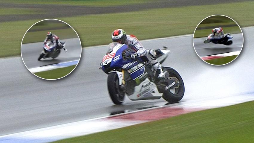 Kecelakaan tunggal Jorge Lorenzo latihan bebas 2 di Sirkuit Assen 2013